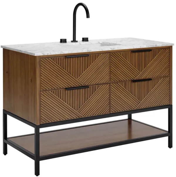 Diamond 48" Single Sink Bathroom Vanity - BEMMA Design - Brown