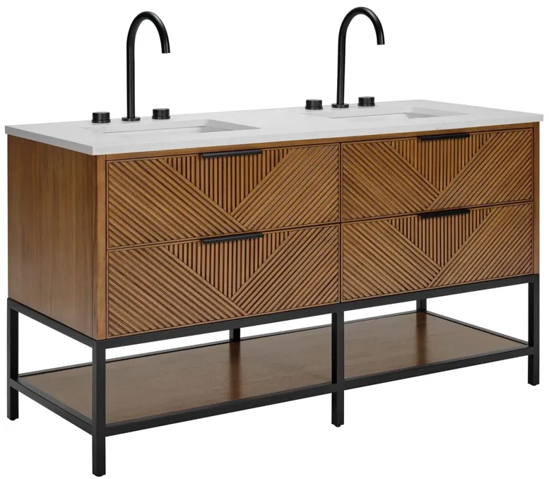 Diamond 60" Double Sink Bathroom Vanity