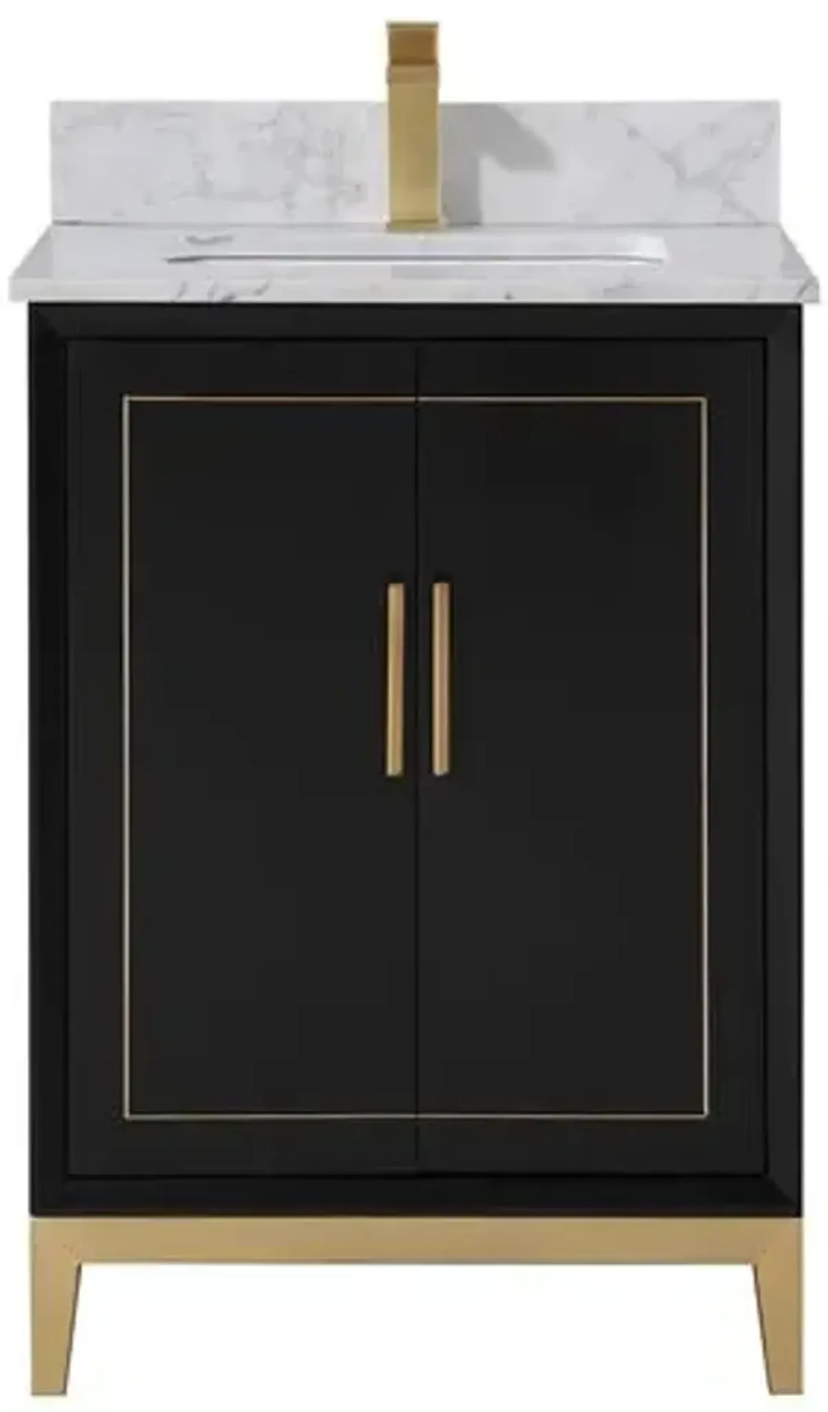 Gracie 24" Single Sink Bathroom Vanity - BEMMA Design - Black