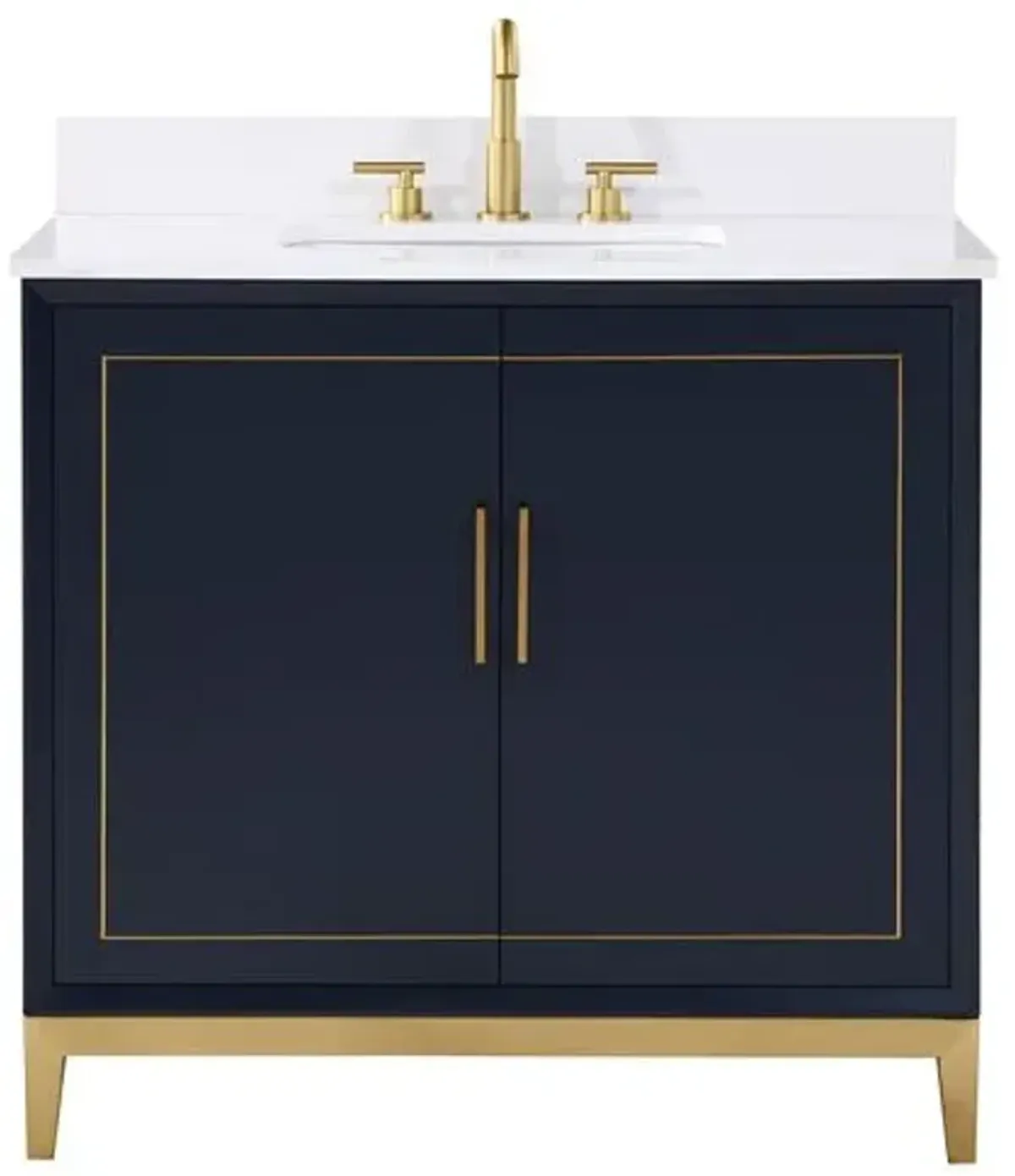 Gracie 36" Single Sink Bathroom Vanity - BEMMA Design - Blue