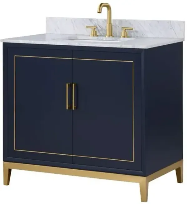 Gracie 36" Single Sink Bathroom Vanity - BEMMA Design - Blue