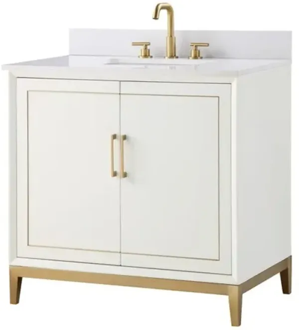 Gracie 36" Single Sink Bathroom Vanity - BEMMA Design - White