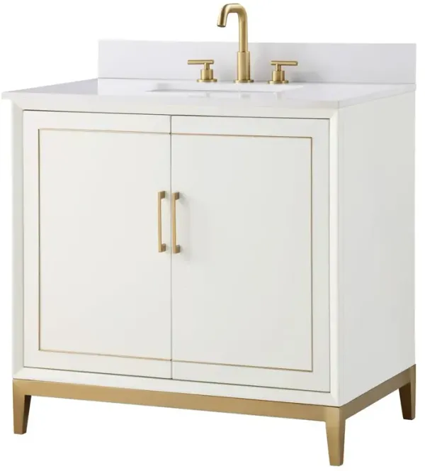 Gracie 36" Single Sink Bathroom Vanity - BEMMA Design - White