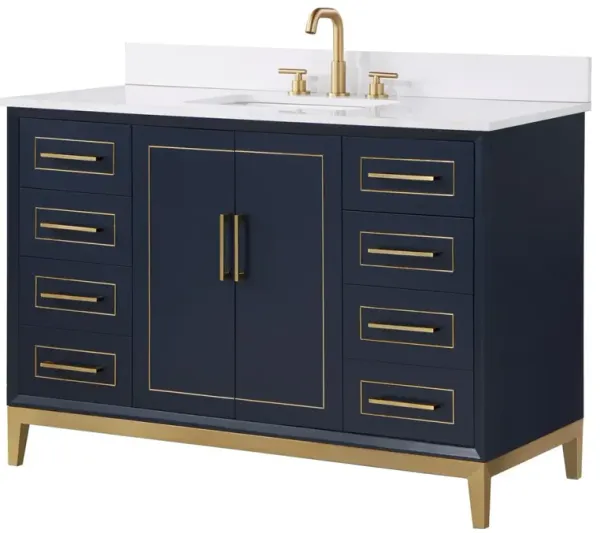 Gracie 48" Single Sink Bathroom Vanity - BEMMA Design - Blue