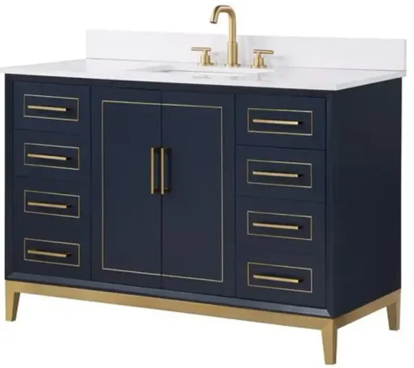 Gracie 48" Single Sink Bathroom Vanity - BEMMA Design - Blue