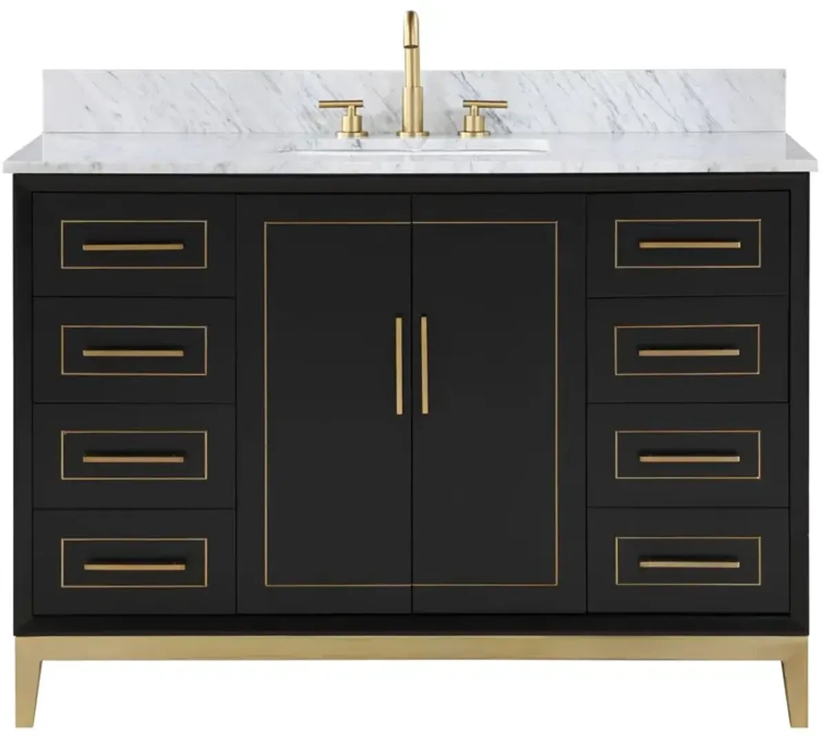 Gracie 48" Single Sink Bathroom Vanity - BEMMA Design - Black