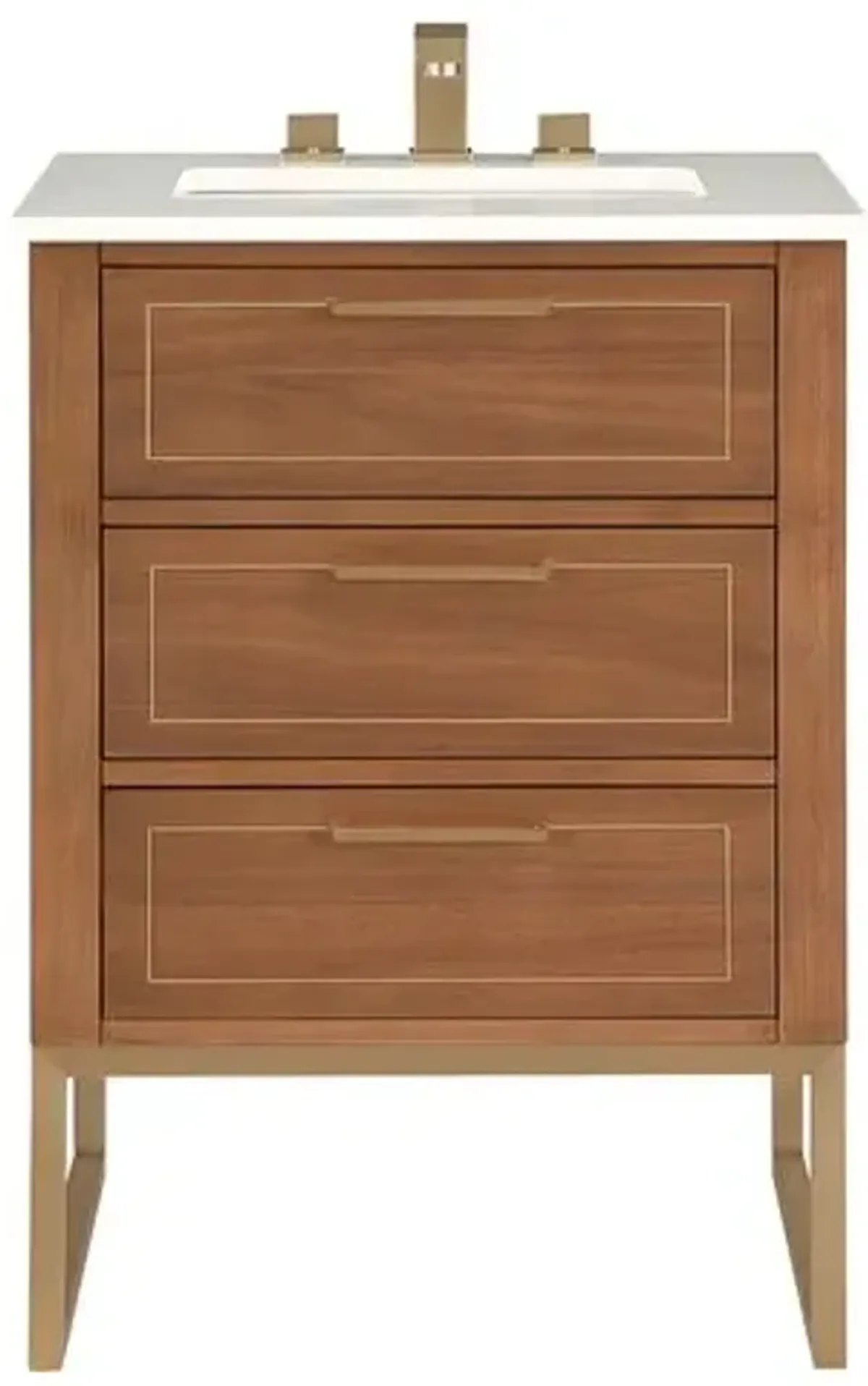 Markham 24" Single Sink Bathroom Vanity - BEMMA Design - Brown
