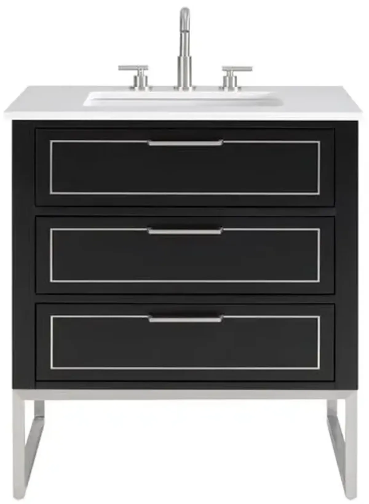 Markham 30" Single Sink Bathroom Vanity - BEMMA Design - Black