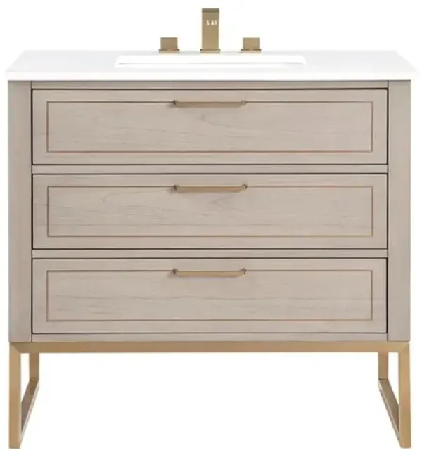 Markham 36" Single Sink Bathroom Vanity - BEMMA Design - Gray