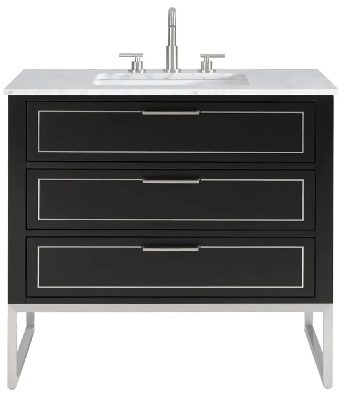 Markham 36" Single Sink Bathroom Vanity - BEMMA Design - Black