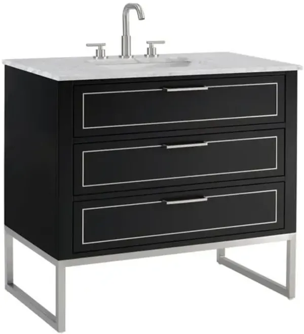 Markham 36" Single Sink Bathroom Vanity - BEMMA Design - Black