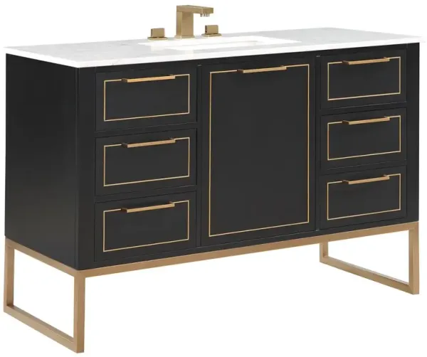 Markham 48" Single Sink Bathroom Vanity - BEMMA Design - Black