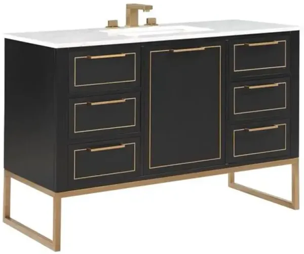 Markham 48" Single Sink Bathroom Vanity - BEMMA Design - Black