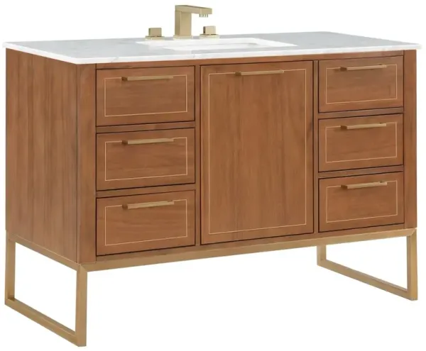 Markham 48" Single Sink Bathroom Vanity - BEMMA Design - Brown