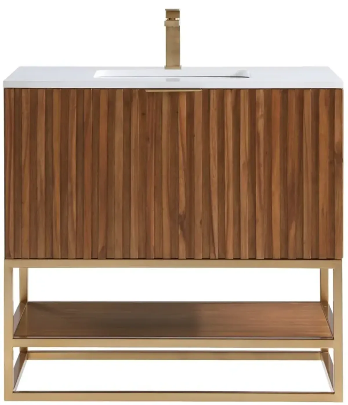 Terra 36" Single Sink Bathroom Vanity - BEMMA Design - Brown