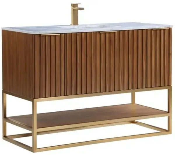 Terra 48" Single Sink Bathroom Vanity - BEMMA Design - Brown