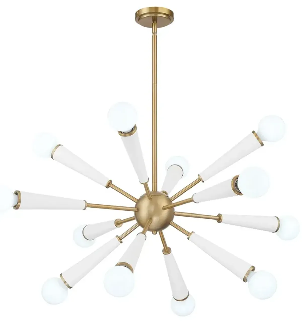 Zodiac 12-Light Chandelier - Crystorama - White