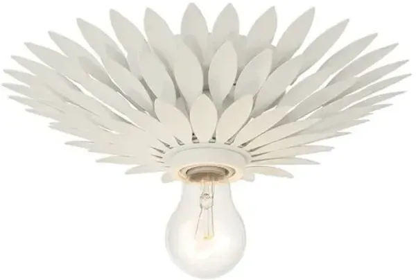 Broche 1-Light Sconce/Ceiling Mount - Crystorama - White