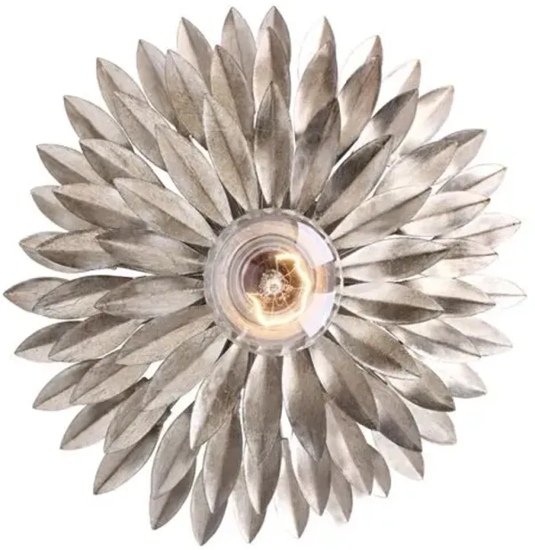 Broche 1-Light Wall Sconce - Crystorama - Silver