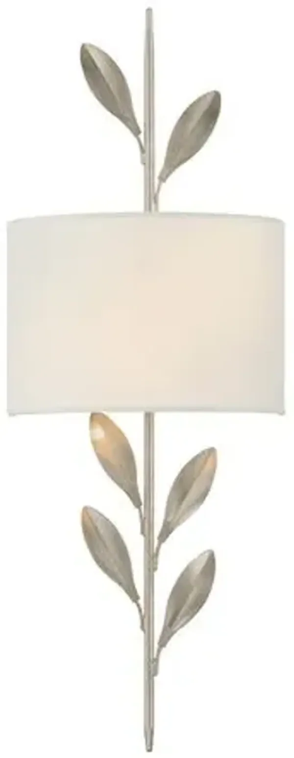 Broche 2-Light Wall Sconce - Crystorama - Silver