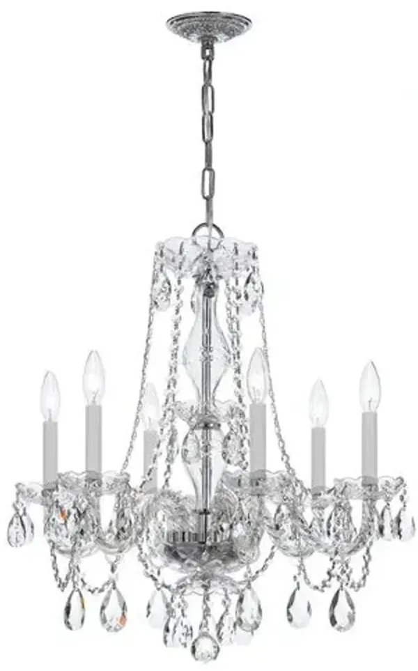 Traditional Crystal 6-Light Chandelier - Crystorama - Clear