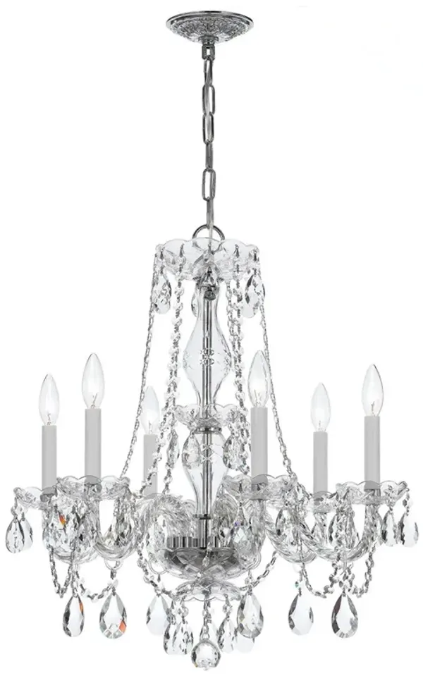 Traditional Crystal 6-Light Chandelier - Crystorama - Clear