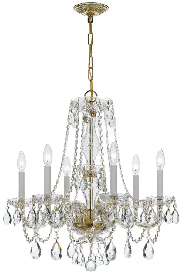 Traditional Crystal 6-Light Chandelier - Crystorama - Clear