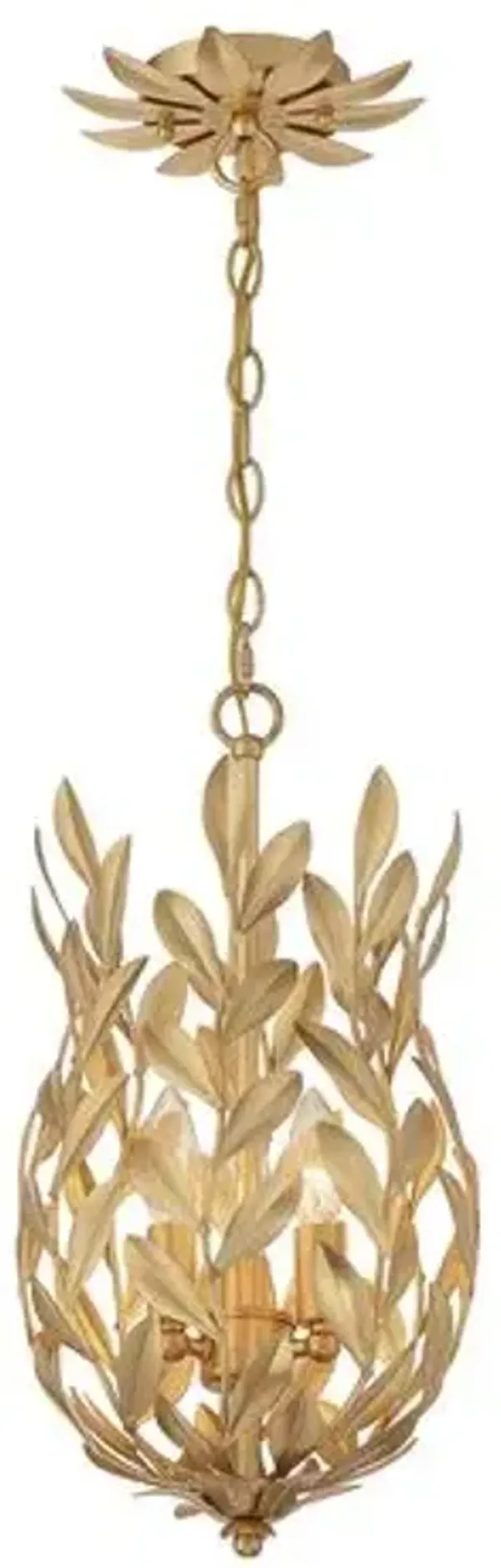 Broche 3-Light Mini Pendant - Crystorama - Gold