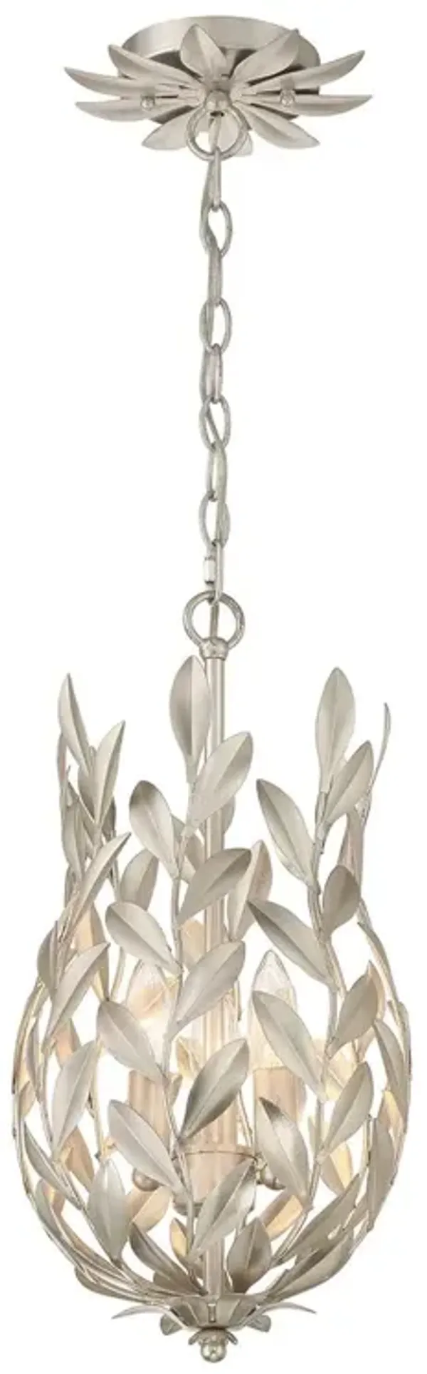 Broche 3-Light Mini Pendant - Crystorama - Silver