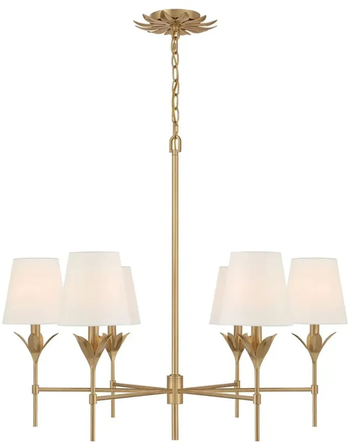 Broche 6-Light Chandelier - Crystorama - Gold