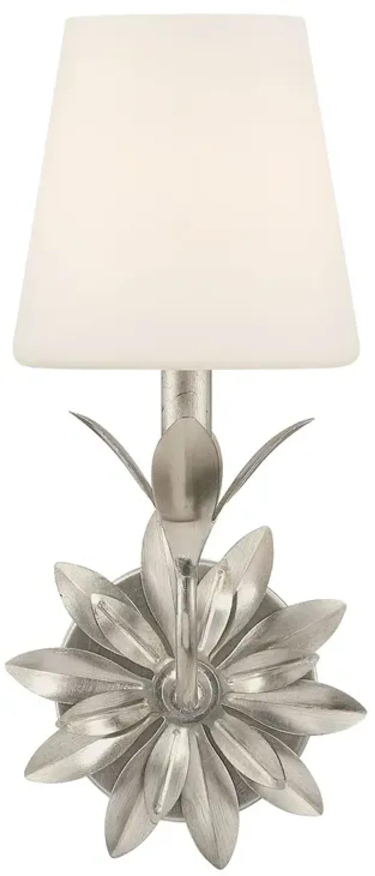 Broche 1-Light Bathroom Wall Sconce - Crystorama - Silver