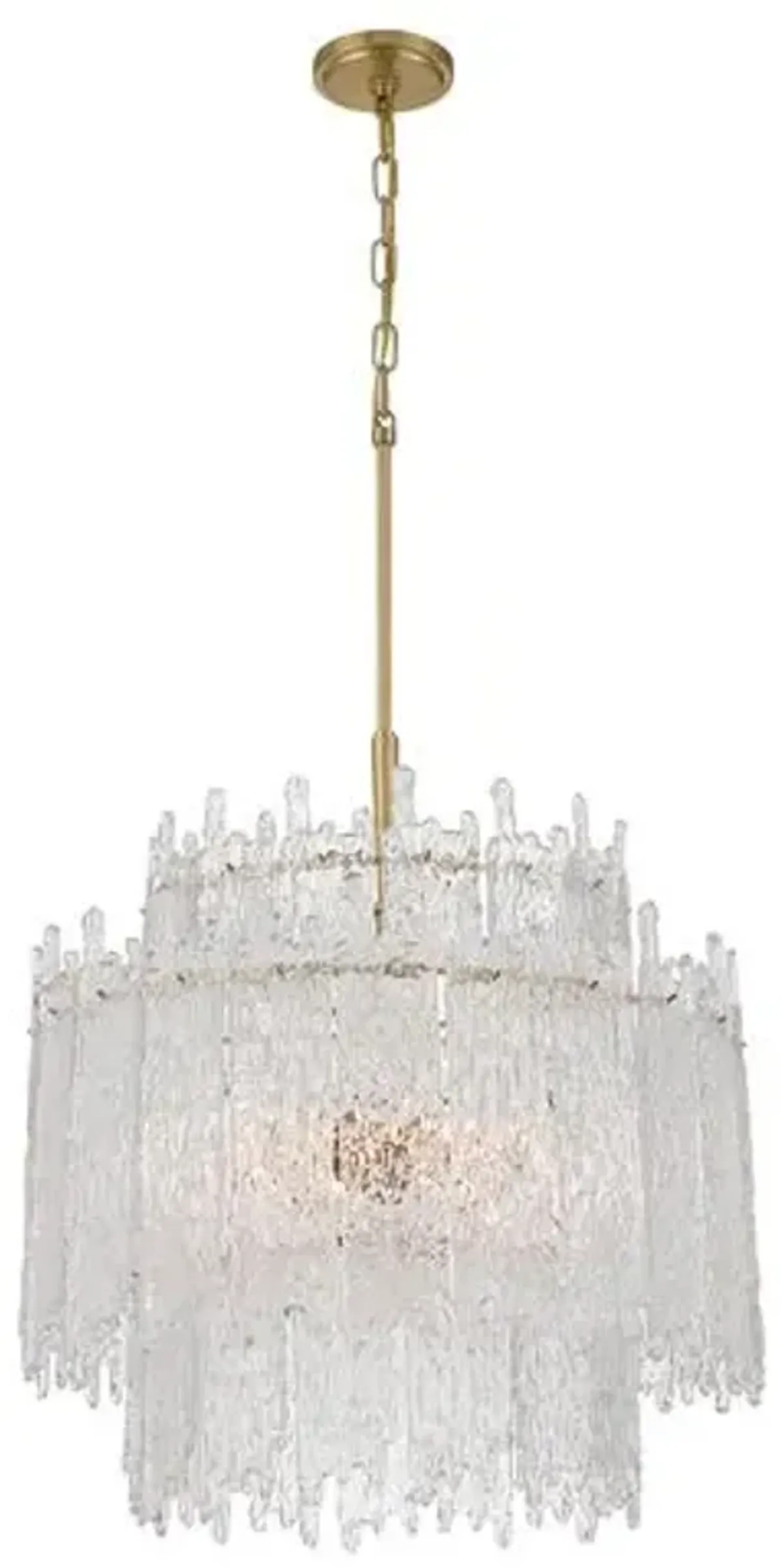 Libby Langdon Ackerly 8-Light Chandelier - Aged Brass - Crystorama - Gold