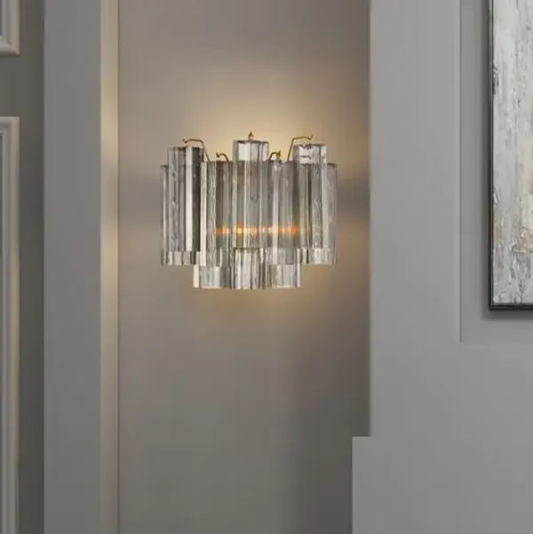 Addis 2-Light Wall Sconce - Crystorama - Gray