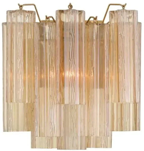 Addis 2-Light Wall Sconce - Crystorama - Gold