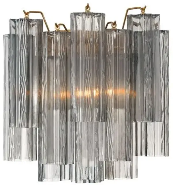 Addis 2-Light Wall Sconce - Crystorama - Gray