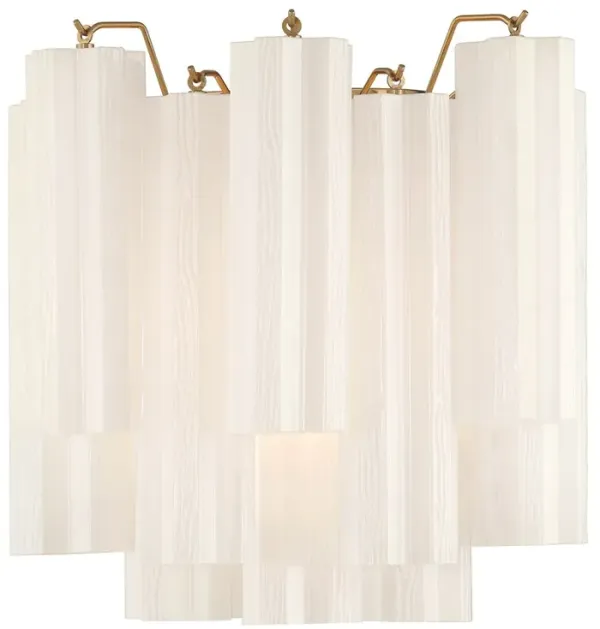 Addis 2-Light Wall Sconce - Crystorama - White