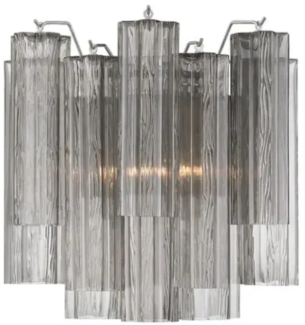 Addis 2-Light Wall Sconce - Crystorama - Gray