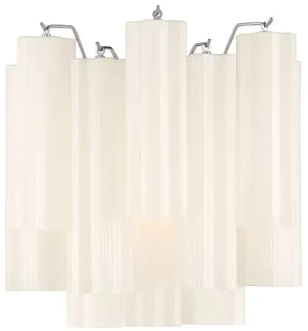 Addis 2-Light Wall Sconce - Crystorama - White