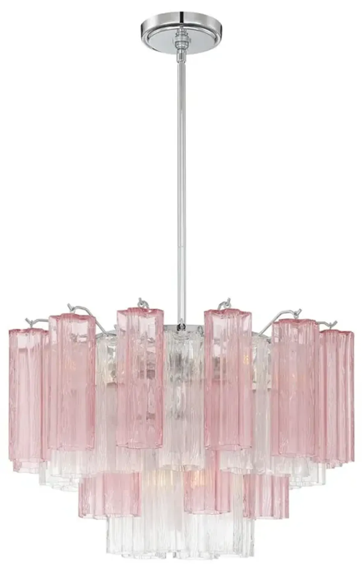 Addis 6-Light Chandelier - Crystorama - Pink