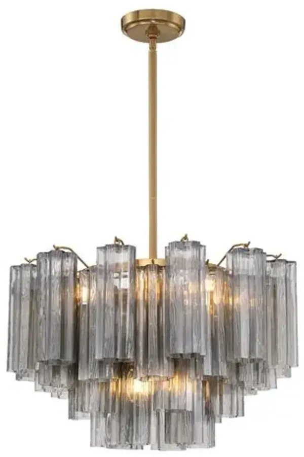 Addis 9-Light Chandelier - Crystorama - Gray