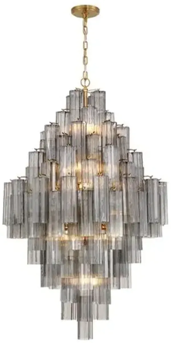 Addis 20-Light Chandelier - Crystorama - Gray