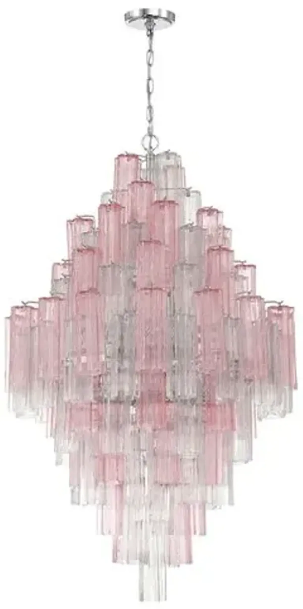 Addis 20-Light Chandelier - Crystorama - Pink