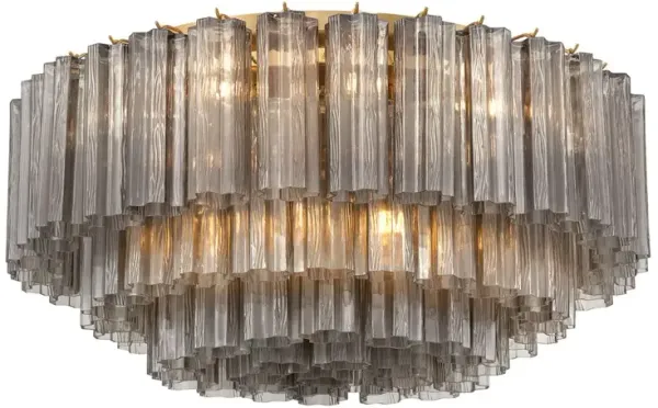 Addis 16-Light Flush Mount - Crystorama - Gray