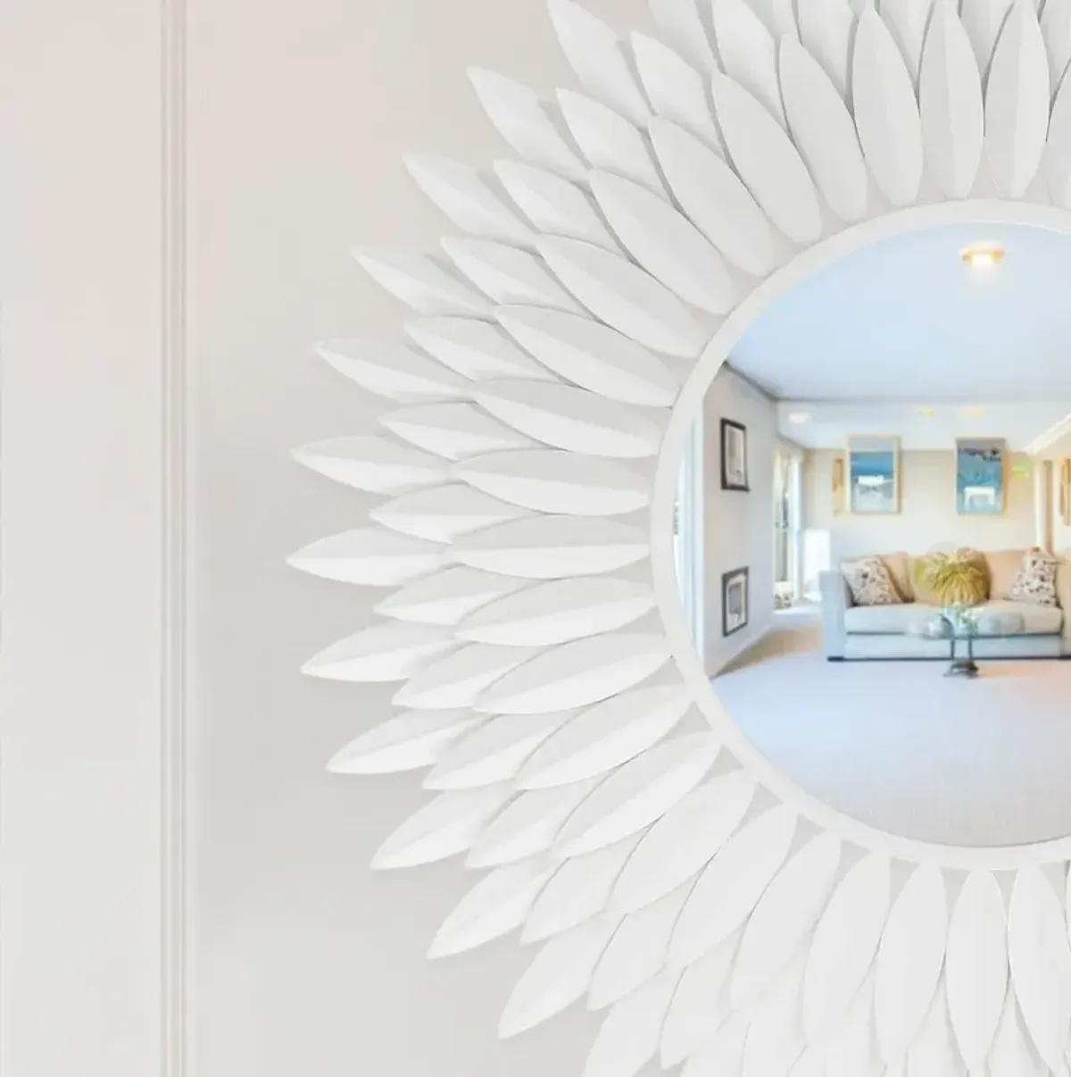 Broche 24" Round Wall Mirror