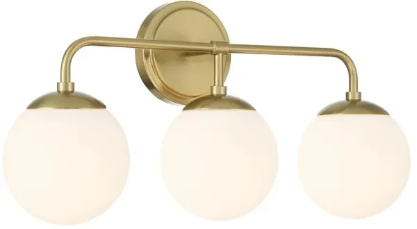Maverick 3-Light Bathroom Vanity Wall Sconce - Vibrant Gold - Crystorama