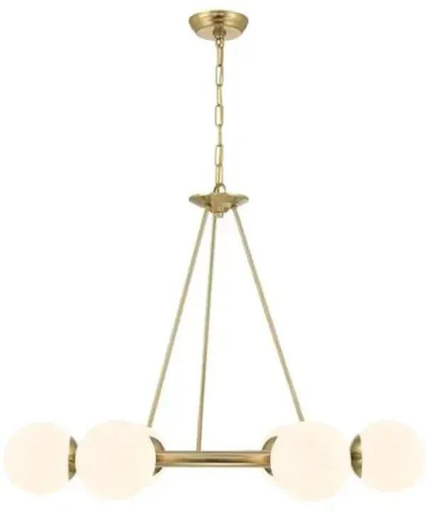 Maverick 6-Light Chandelier - Vibrant Gold - Crystorama