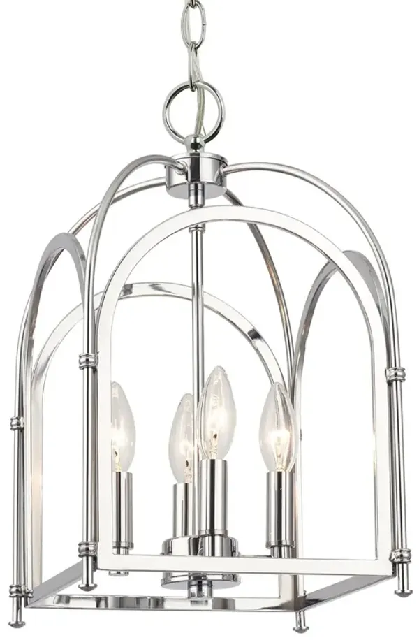 Kai 4-Light Pendant - Polished Chrome - Crystorama - Silver