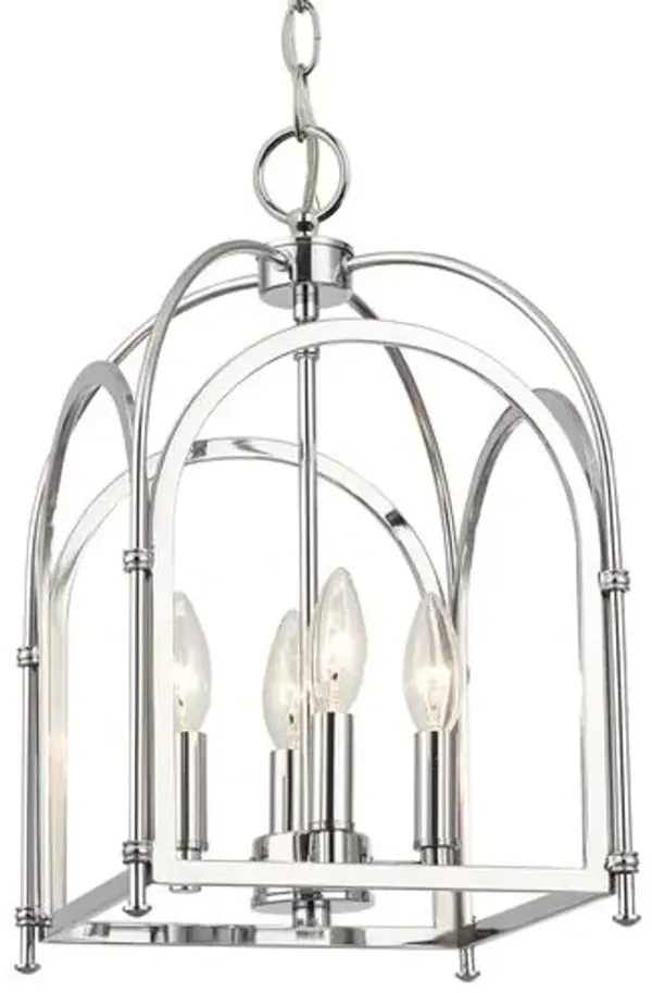 Kai 4-Light Pendant - Polished Chrome - Crystorama - Silver