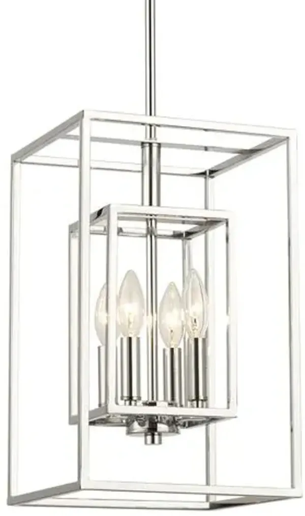 Kai 4-Light Pendant - Polished Chrome - Crystorama - Silver