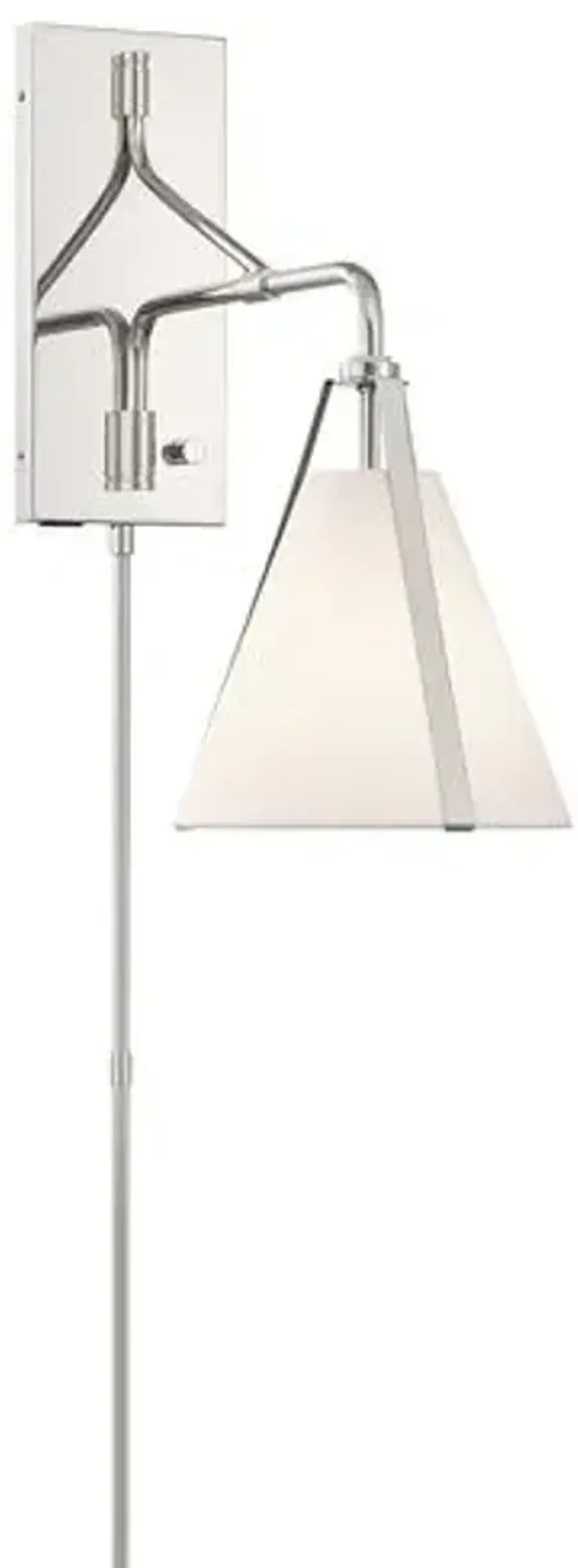 Fulton 1-Light Task Wall Sconce - Crystorama - Silver